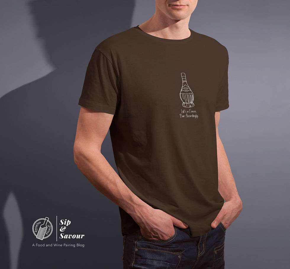 Thumbnail: Wine Lover T-Shirt: Life's a Fiasco. Pair Accordingly.