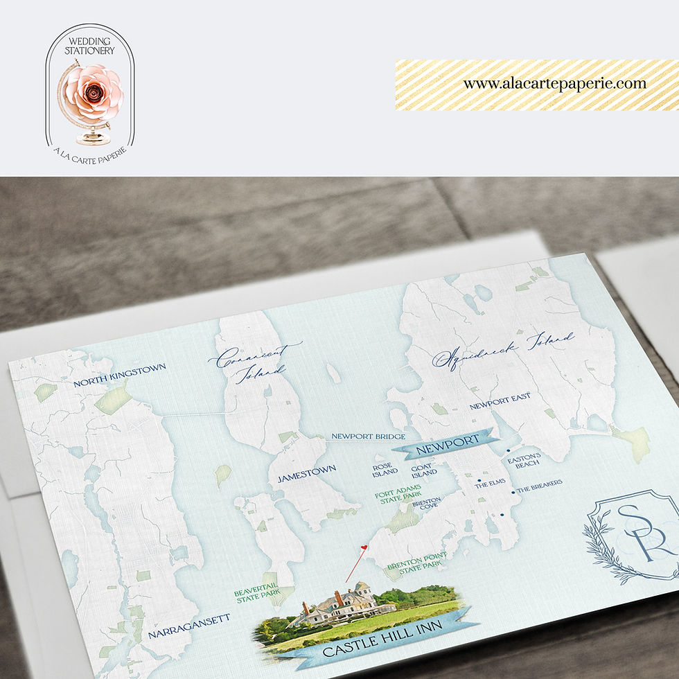 Thumbnail: Newport Beach Rhode Island Nautical Destination Wedding Invitation Set