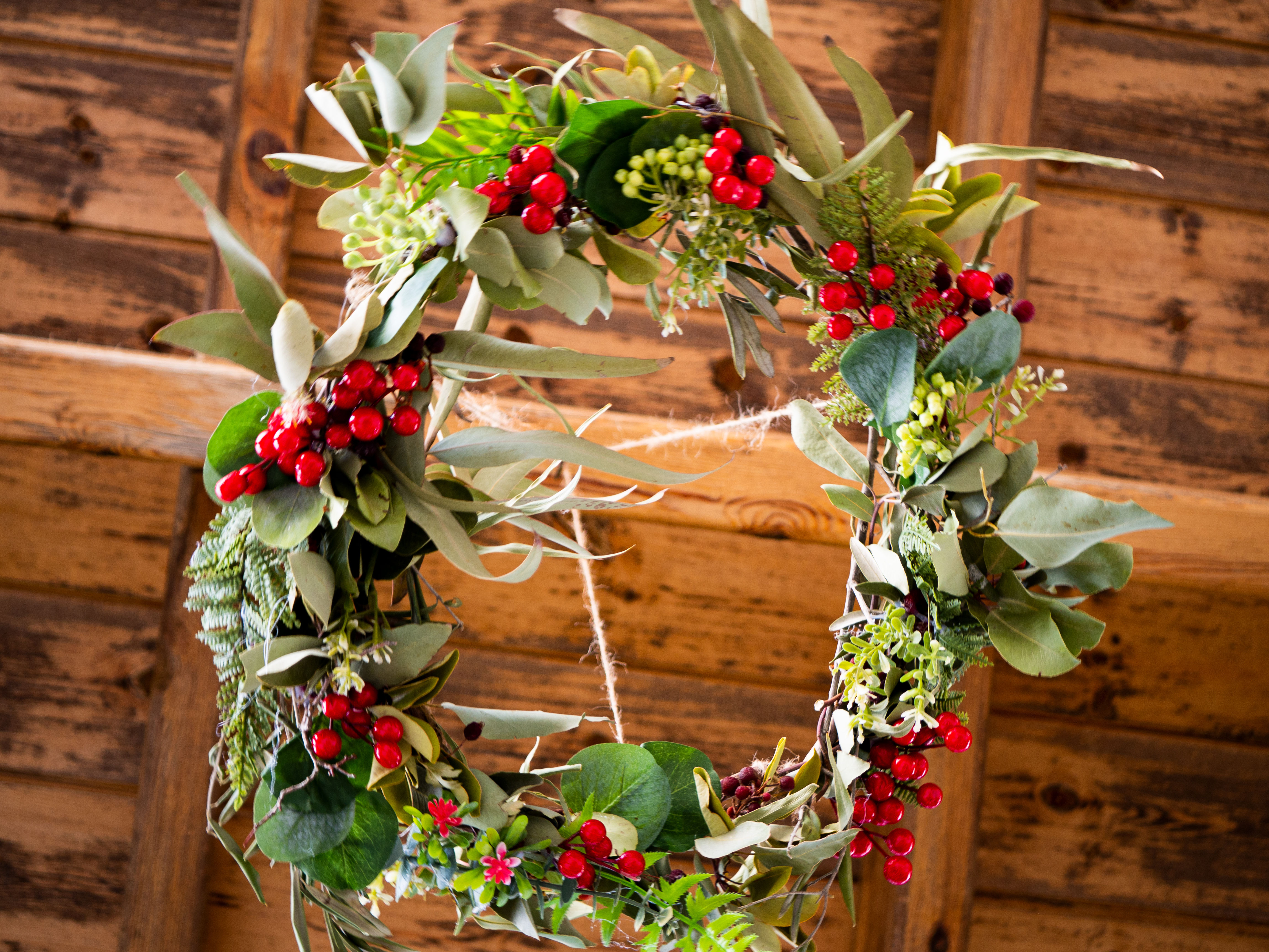 Hanging Christmas In-Door Wreath