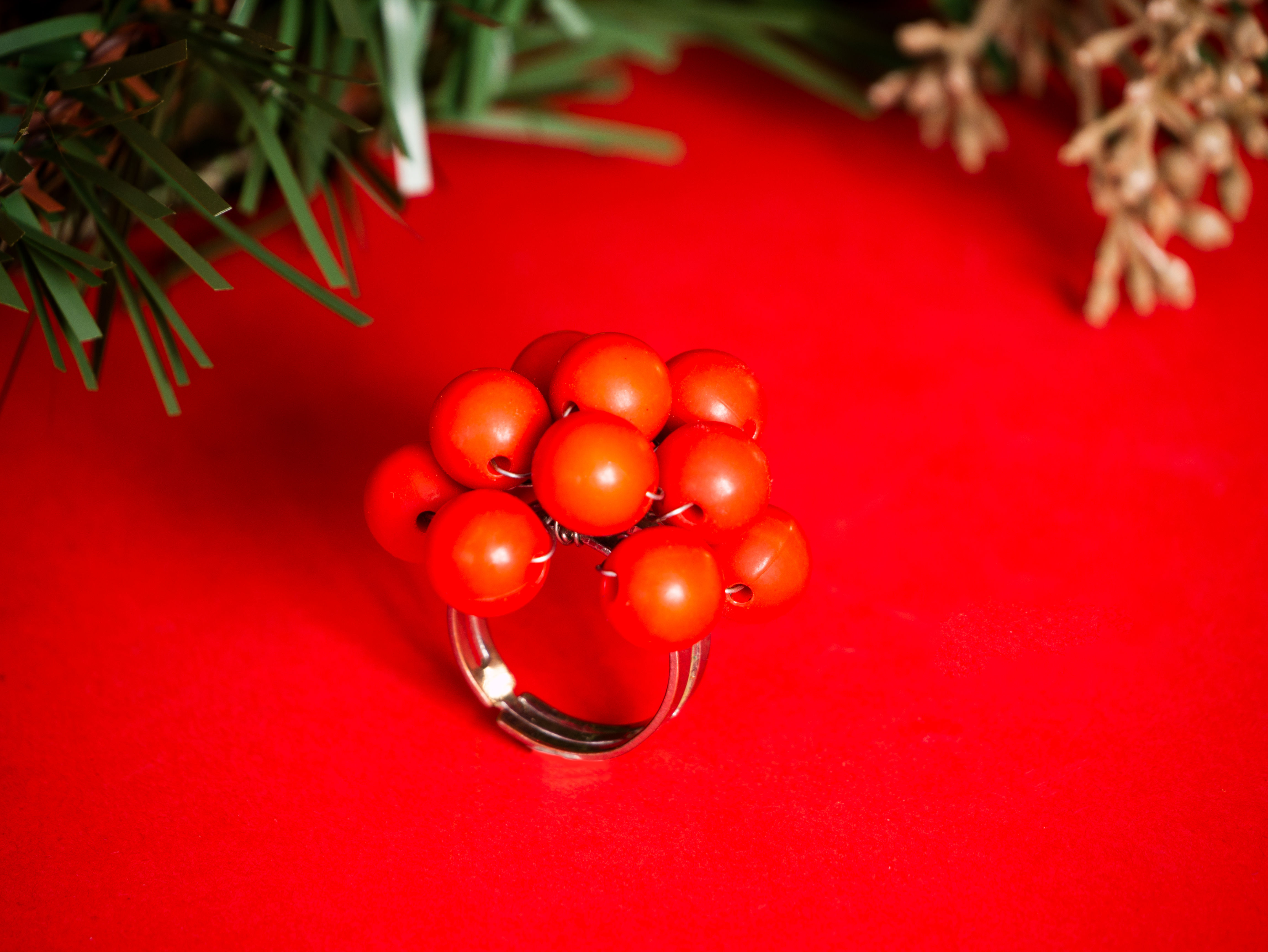 Red Bead Ring