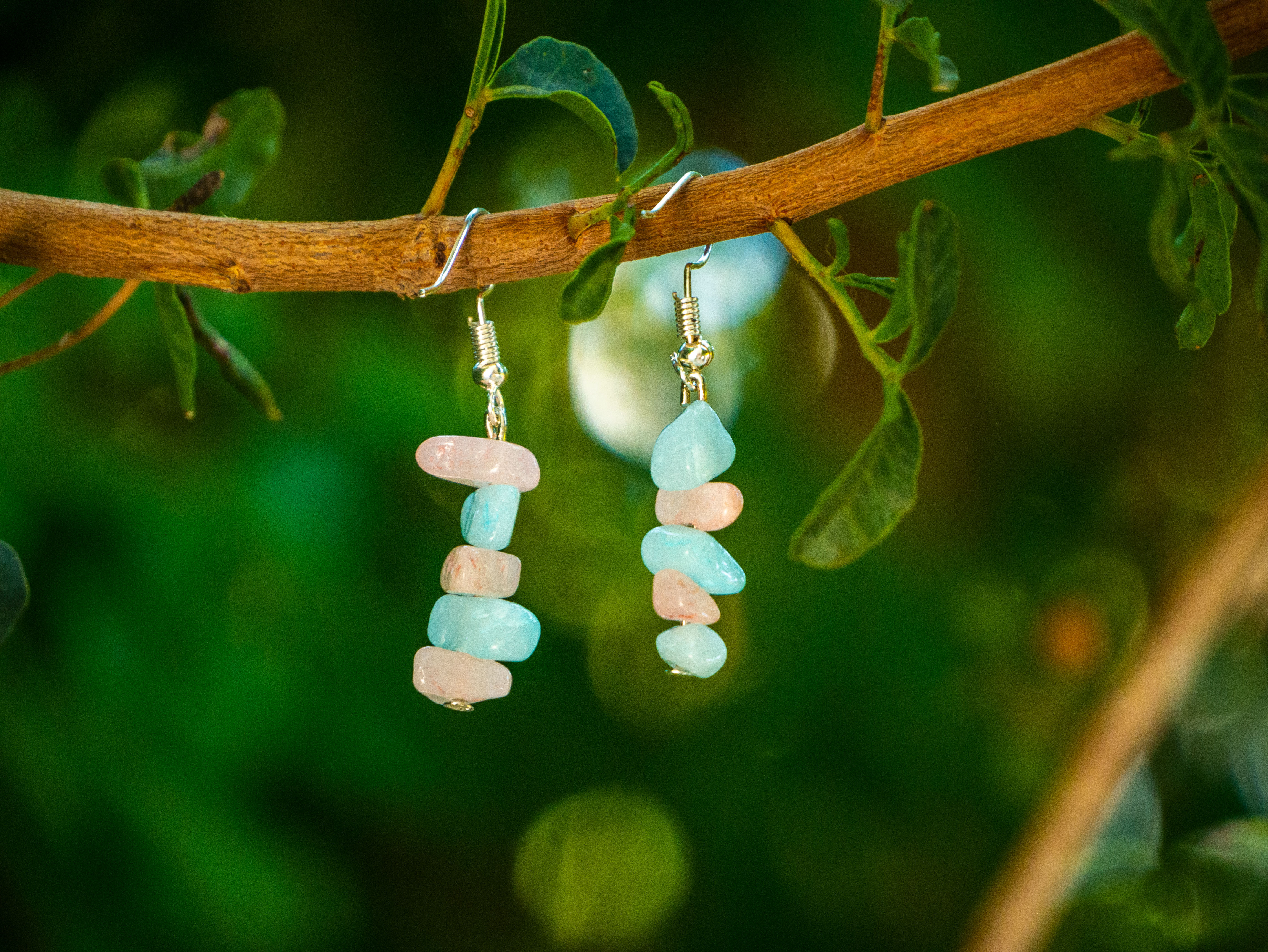 Crystal Trans Themed Earrings