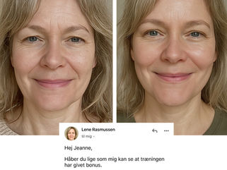 Fra træt hud til naturlig glød: Lenes rejse med ansigtsyoga