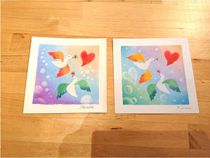 パステル和アート「Love&Peace」開催しました