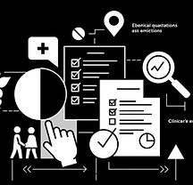 A medical cross or stethoscope to symbolize medical practitioners.
A checklist or document to represent evaluation of qualifications and clinical experience.
A magnifying glass or graph to illustrate assessment of therapeutic knowledge.
A roadmap or arrow to signify personalized eligibility reports and recommendations.
The image should feel modern, sleek, and aligned with healthcare and regulatory themes, emphasizing precision and support for professional development."