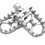 Thumbnail: Silver metal foot pegs for e-bikes