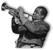 Louis Armstrong image featured on poster from Globe Poster Collection