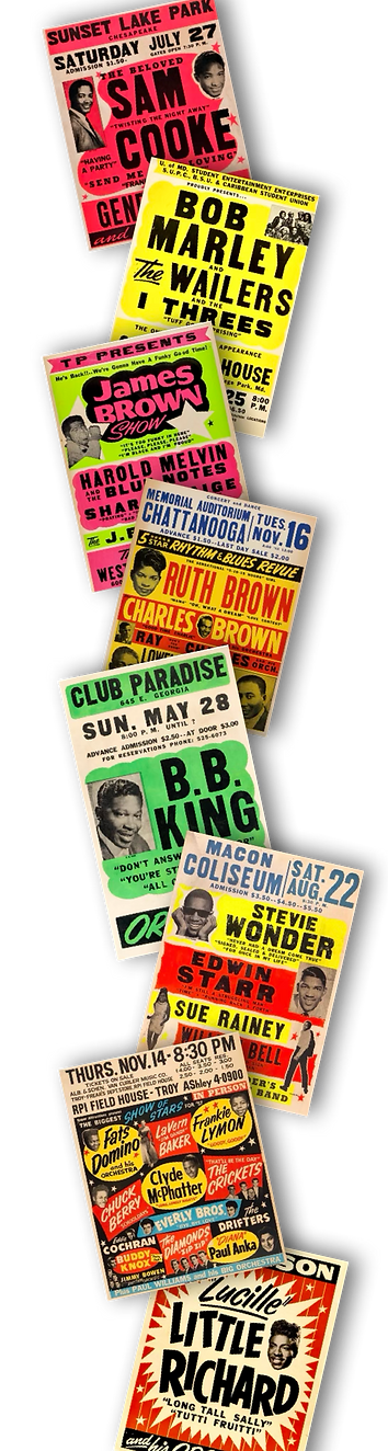 Globe Poster assortment pf concert posters found in People Get Ready