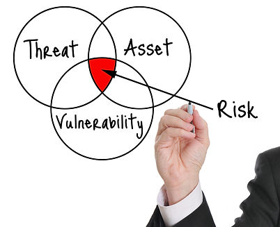 Male executive drawing a risk assessment diagram.jpg