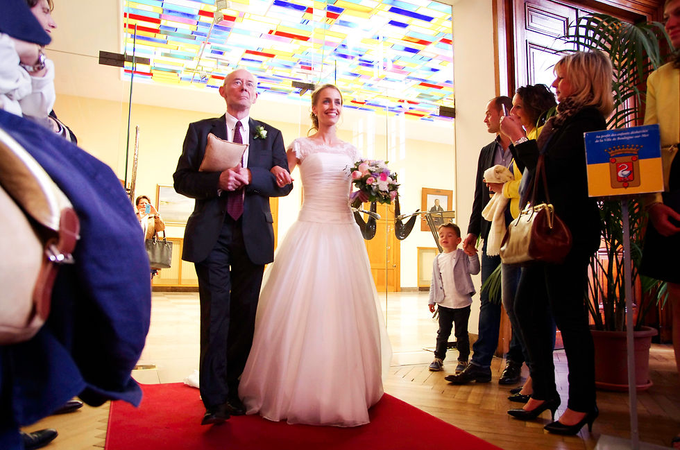 Mariage civil à la mairie de Bordeaux