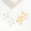 Thumbnail: Matte Gold or Silver Hammered 1.25 inch Cross Earrings