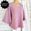 Thumbnail: Mauve Baby Waffle Folded Sleeve Tops
