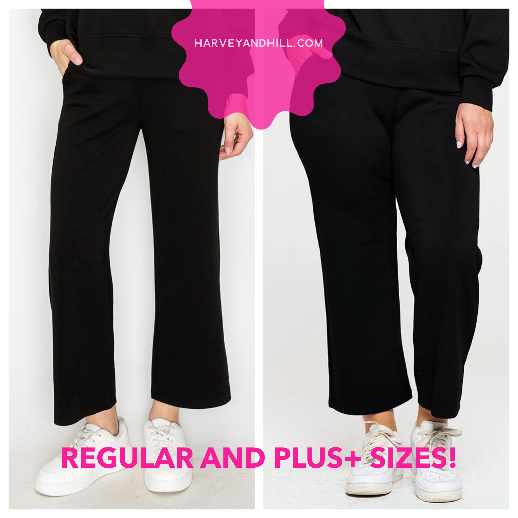 Belinda Scuba Pull-on Wide Leg Pants