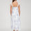 Thumbnail: White Sundress with Blue Floral Print