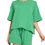 Thumbnail: Wave Rib Boxy Short-Sleeve Top and Shorts Outfit Sets