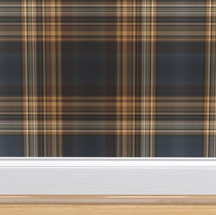 Dark Brown Fine Line Plaid wallpaper