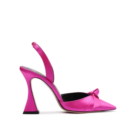 Over The Moon
Clarita Bell Slingback Royal Satin Pump