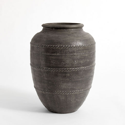 Pottery Barn CA Sienna Fibre Stone Outdoor Planters