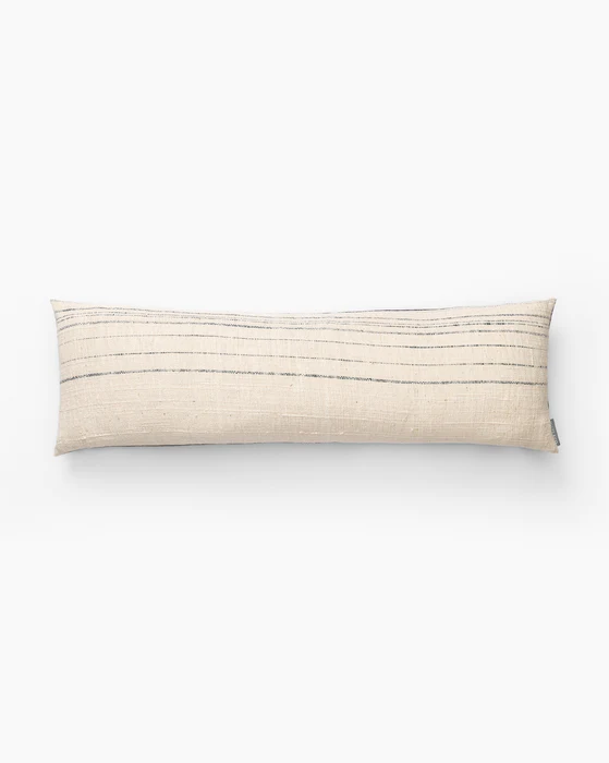 McGee & Co. Vintage Blue & White Texture Pillow Cover