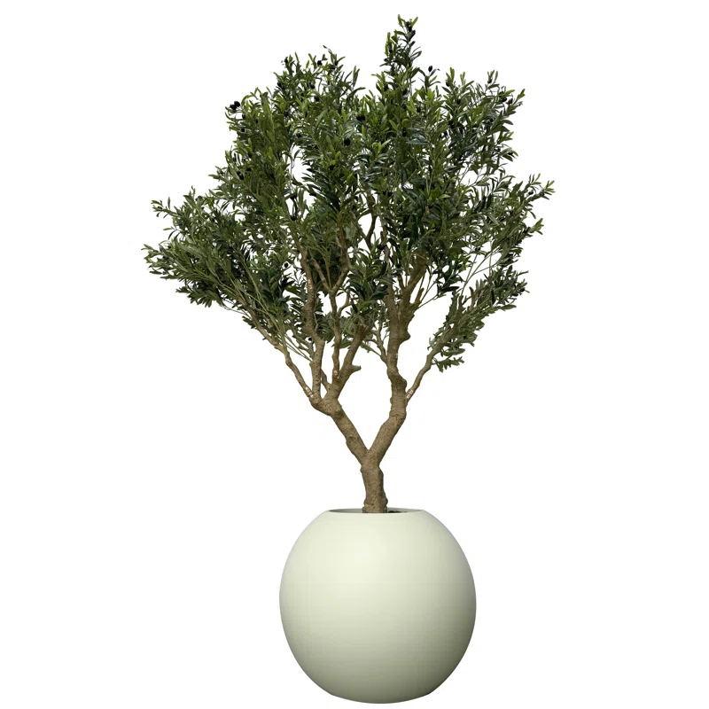 Artificial Olive Tree 30" Globe Planter
