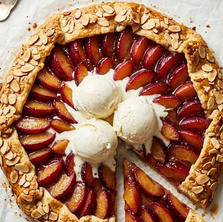 Plum Galette with Brown Butter Frangipane