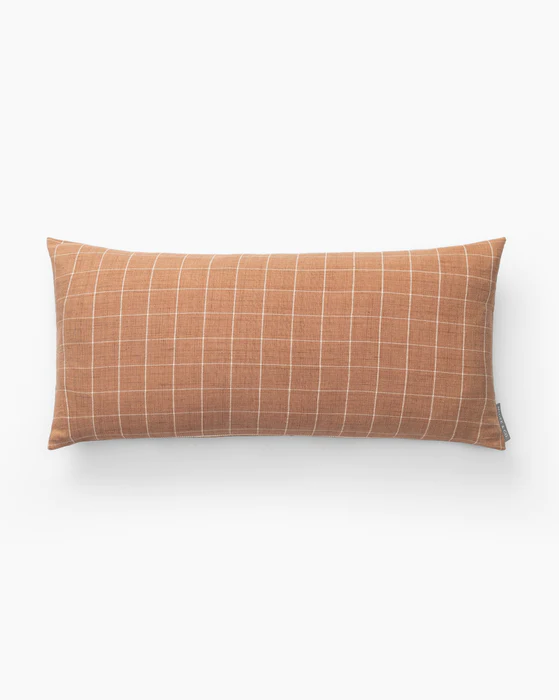 McGee & Co. Vintage Terracotta Wide Plaid Pillow Cover
