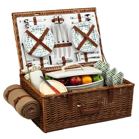 Dorset picnic Basket for Four in Gazebo