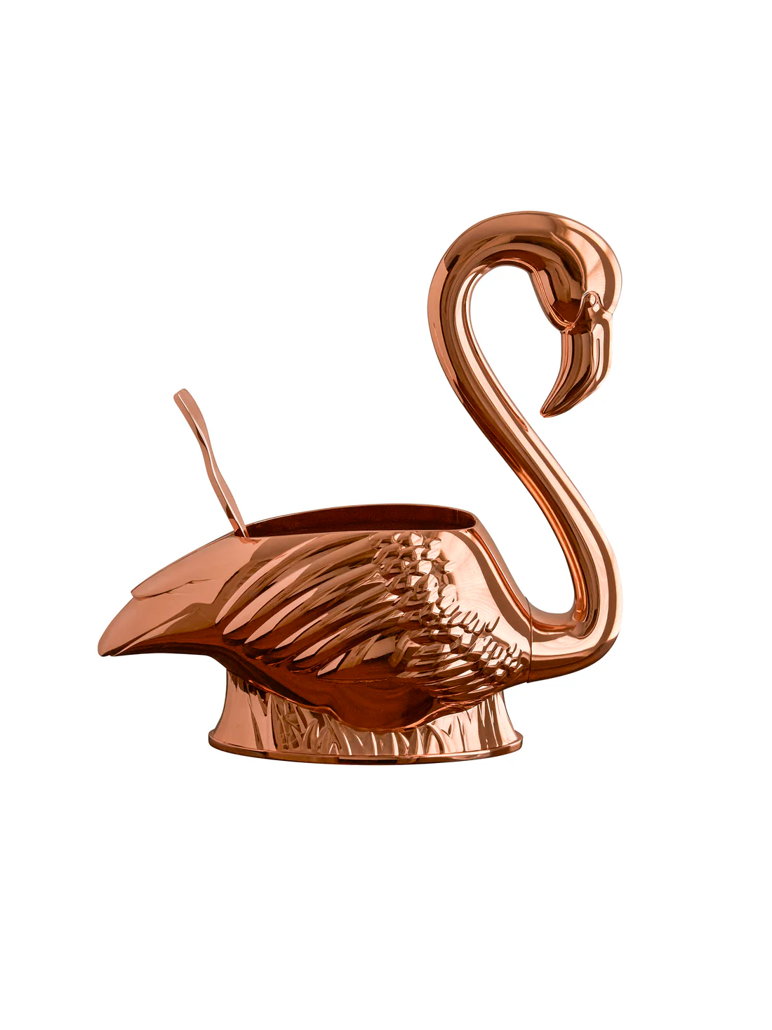 Vintage Copper Flamingo Wine Chiller