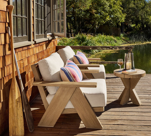 Modern Farmhouse Outdoor Lounge Chair