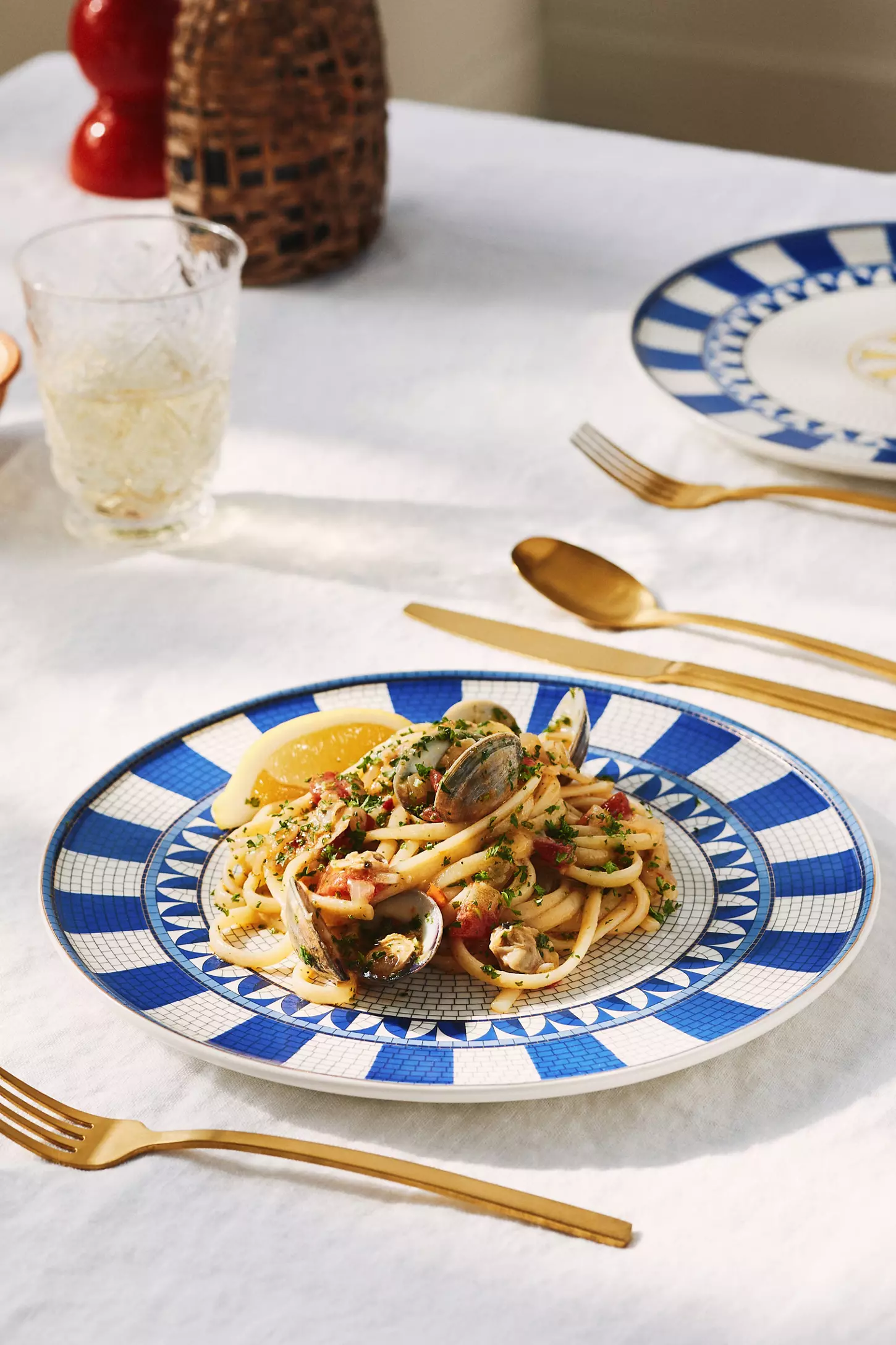 The Bistro Tile Stoneware Dinner Plate