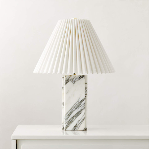 Bianca White Marble Table Lamp 