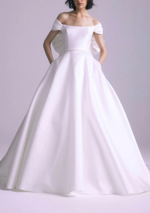 Over The Moon Antonia Silk Magnolia Gown