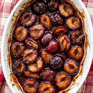 Maple-Baked Plums — The Mid-Late Summer Dessert That Takes Twenty Minutes and Asks Nothing Else of You