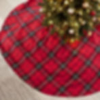 Plaid Holiday Tree Skirt homefinds home find, homefindss, christmas finds