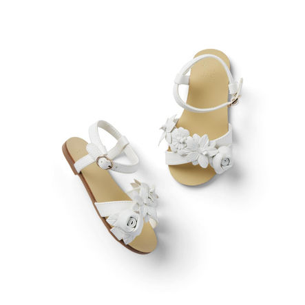 Flower Sandal
by:
@Janie and Jack
Girl White Flower Sandal by Janie and Jack white sandals for girls 