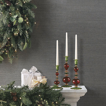 shop Frontgate
Vintage Christmas Glass Candlestick Holders