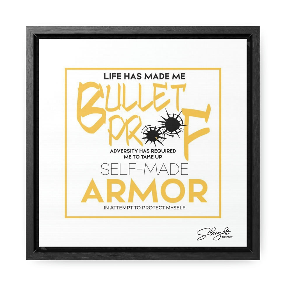 Thumbnail: Bulletproof || White || Framed 