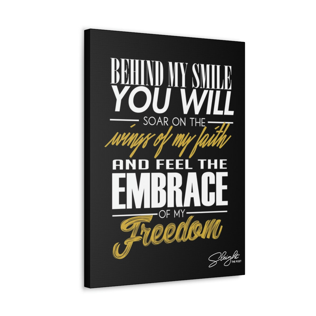 Behind My Smile II || Black || Frameless