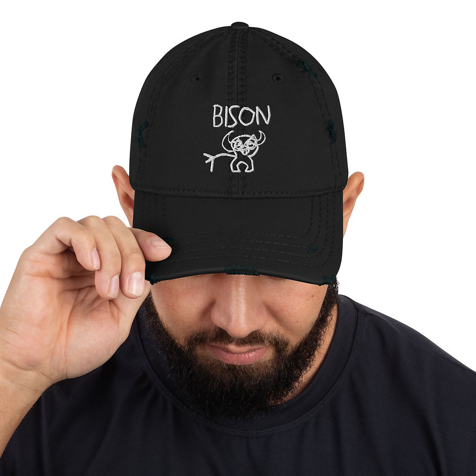Thumbnail: Bison Distressed Dad Hat