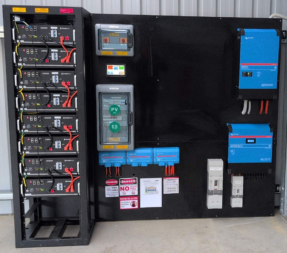 Off Grid Power System - Dinglabedinga in the Mount Lofty Ranges, South Australia