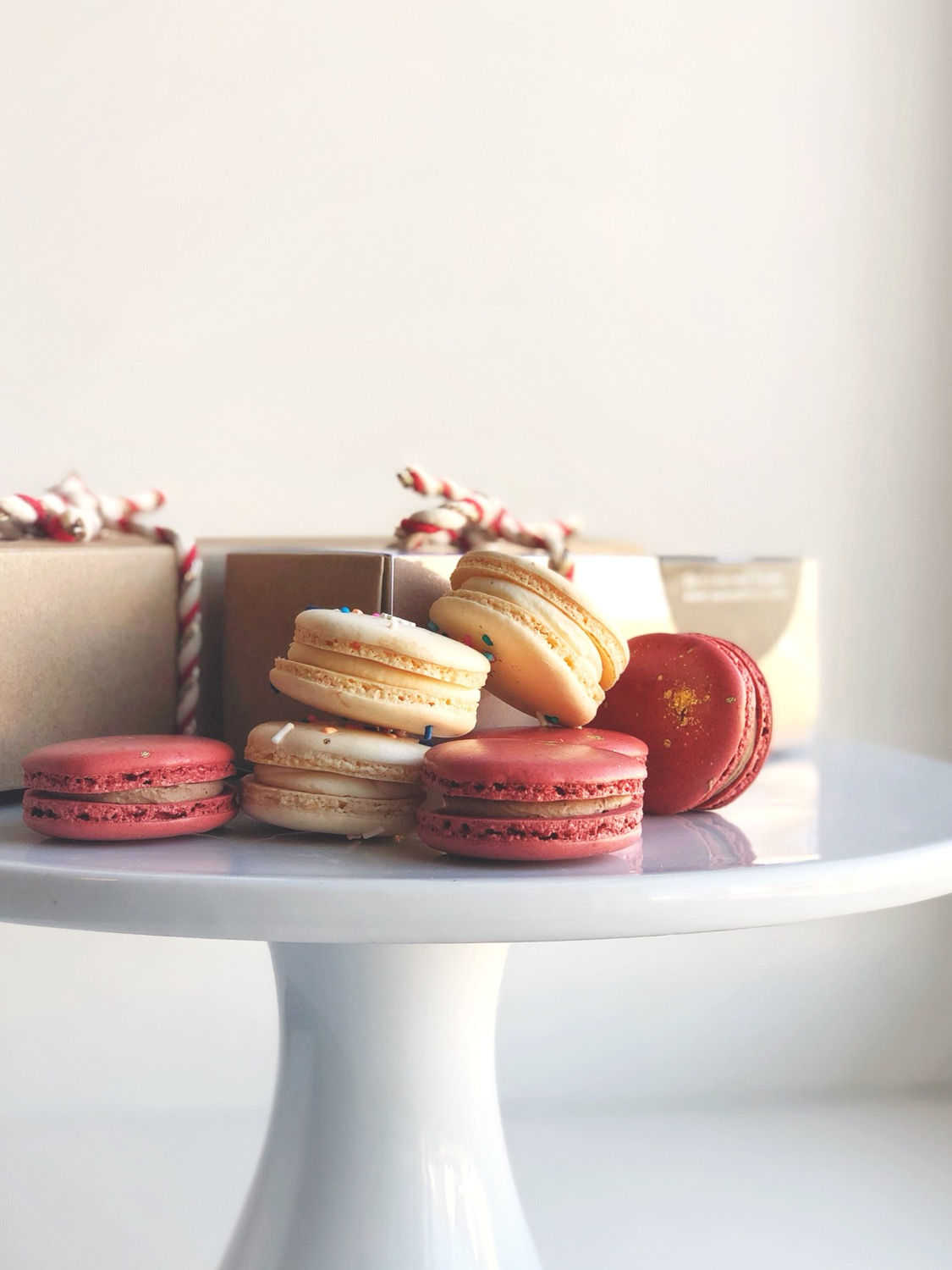 North Pole Macarons (half dozen)