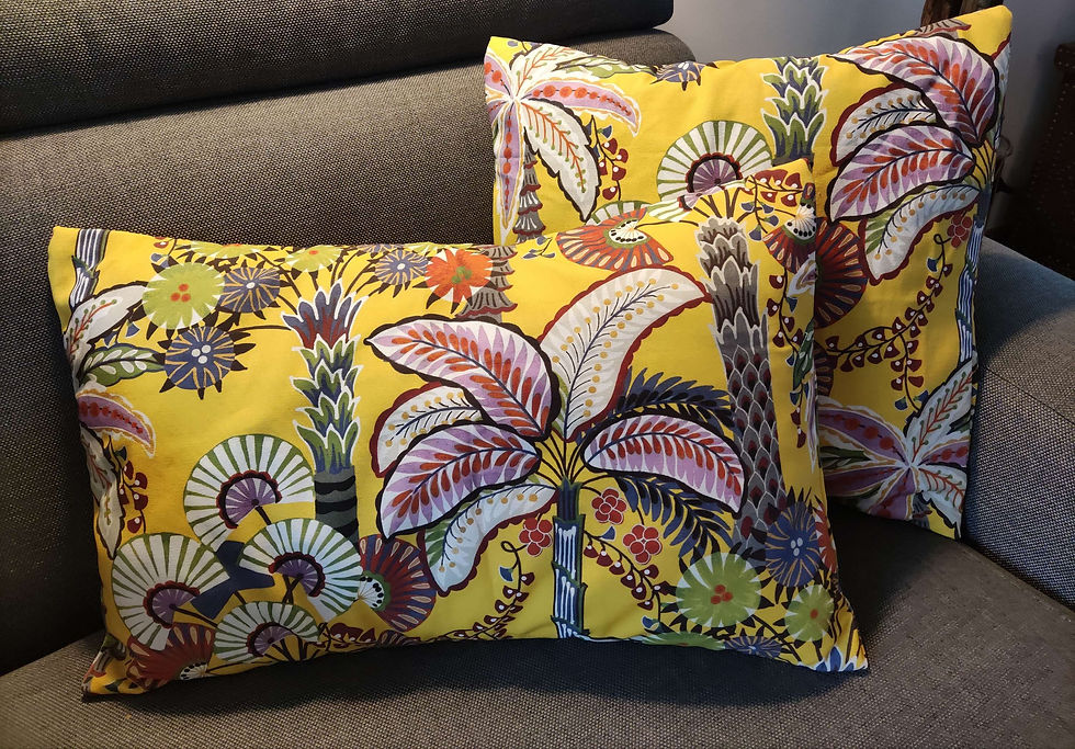 Housse de coussin fait main