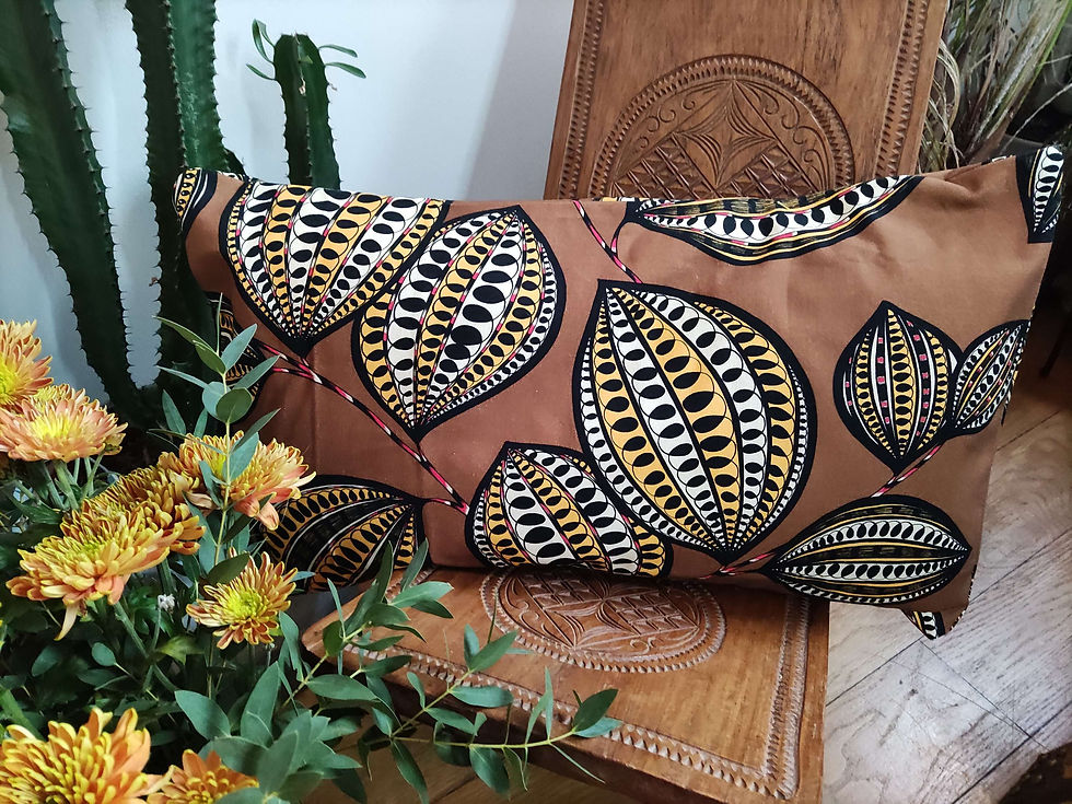 Housse de coussin fait main