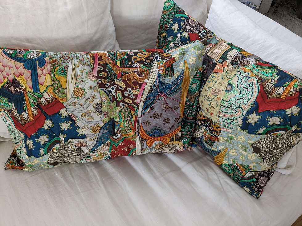 Housse de coussin fait main