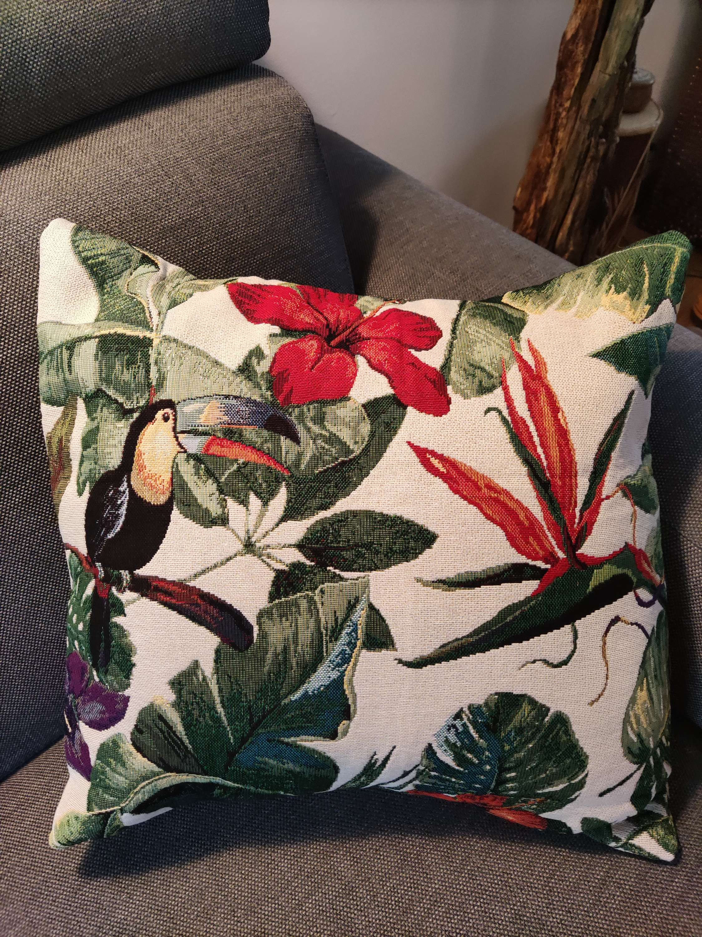 Housse de coussin fait main