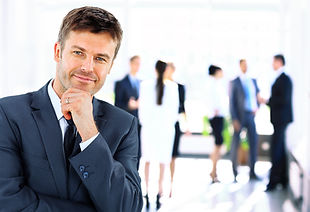 Businessman in Office