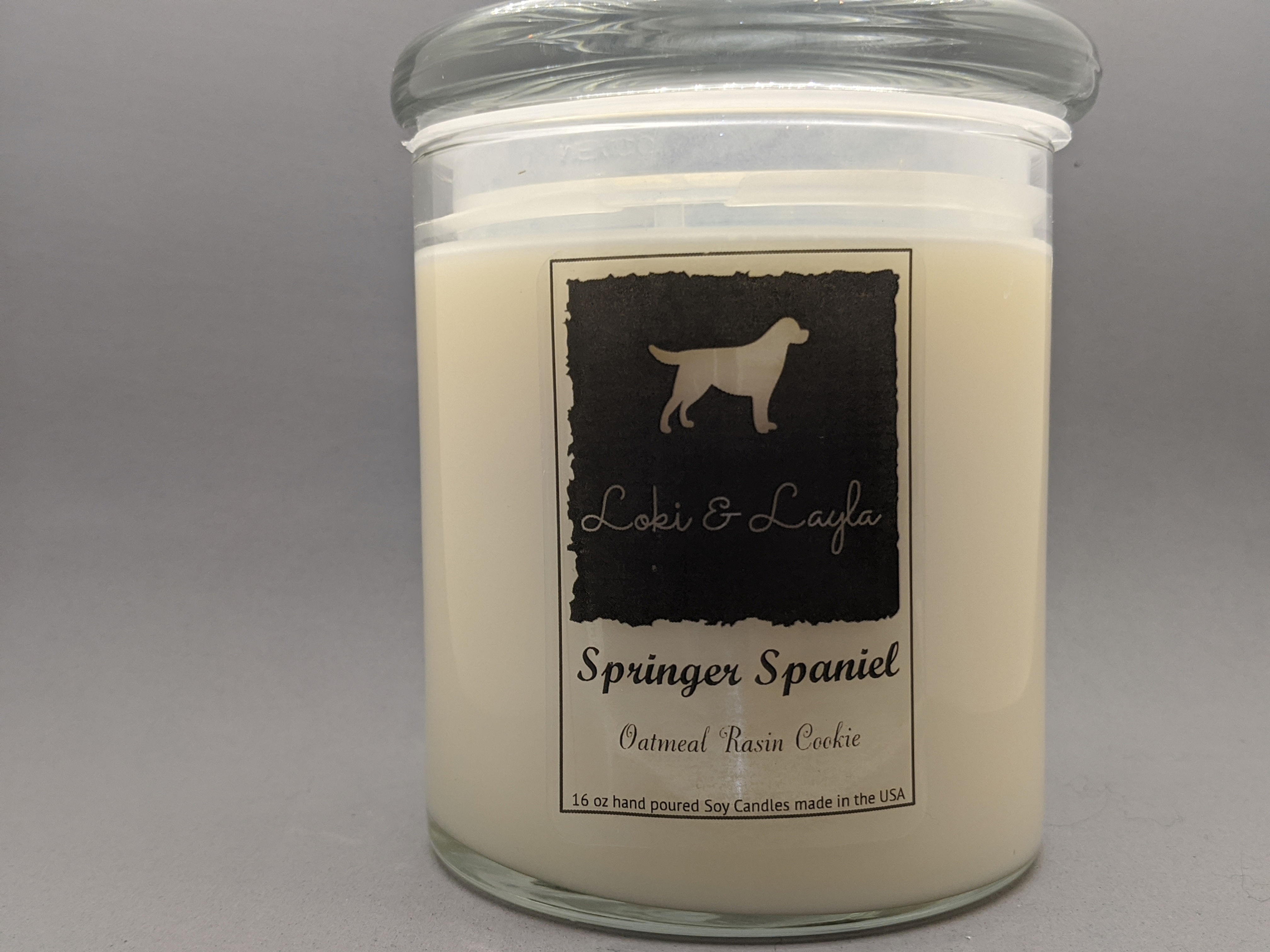 Springer Spaniel - Oatmeal rasin cookie 16.5oz candle