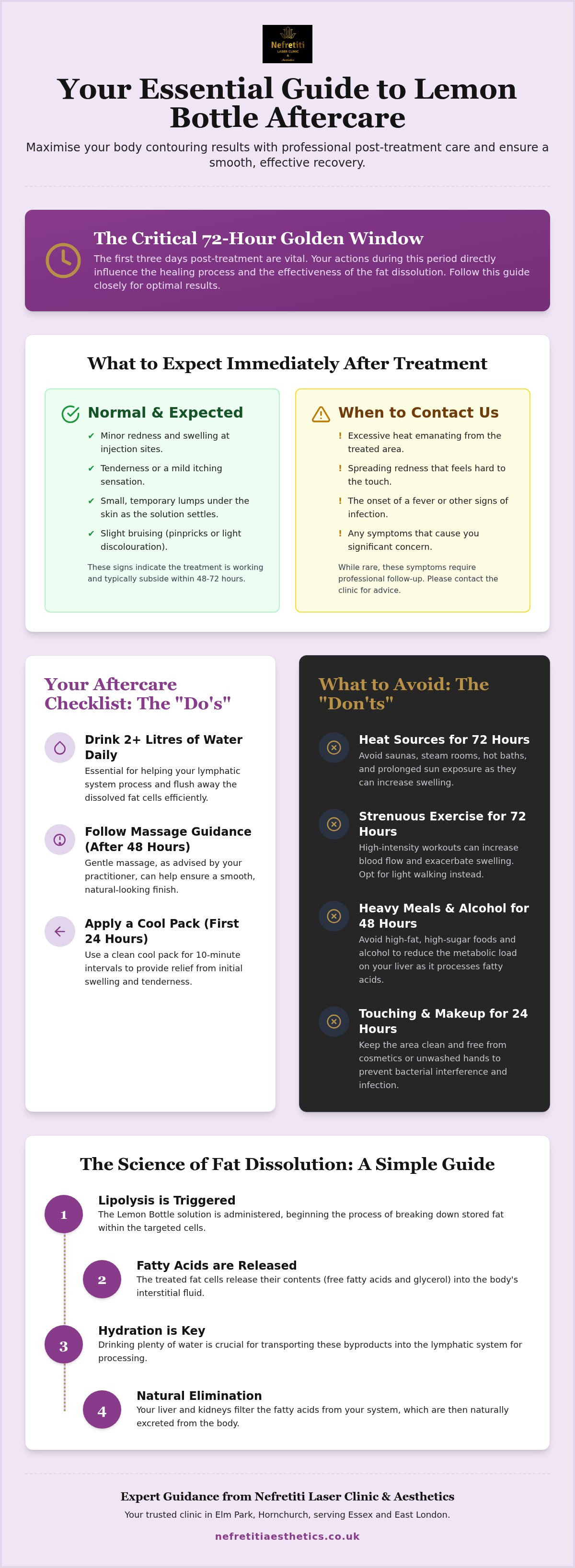 Lemon Bottle aftercare instructions