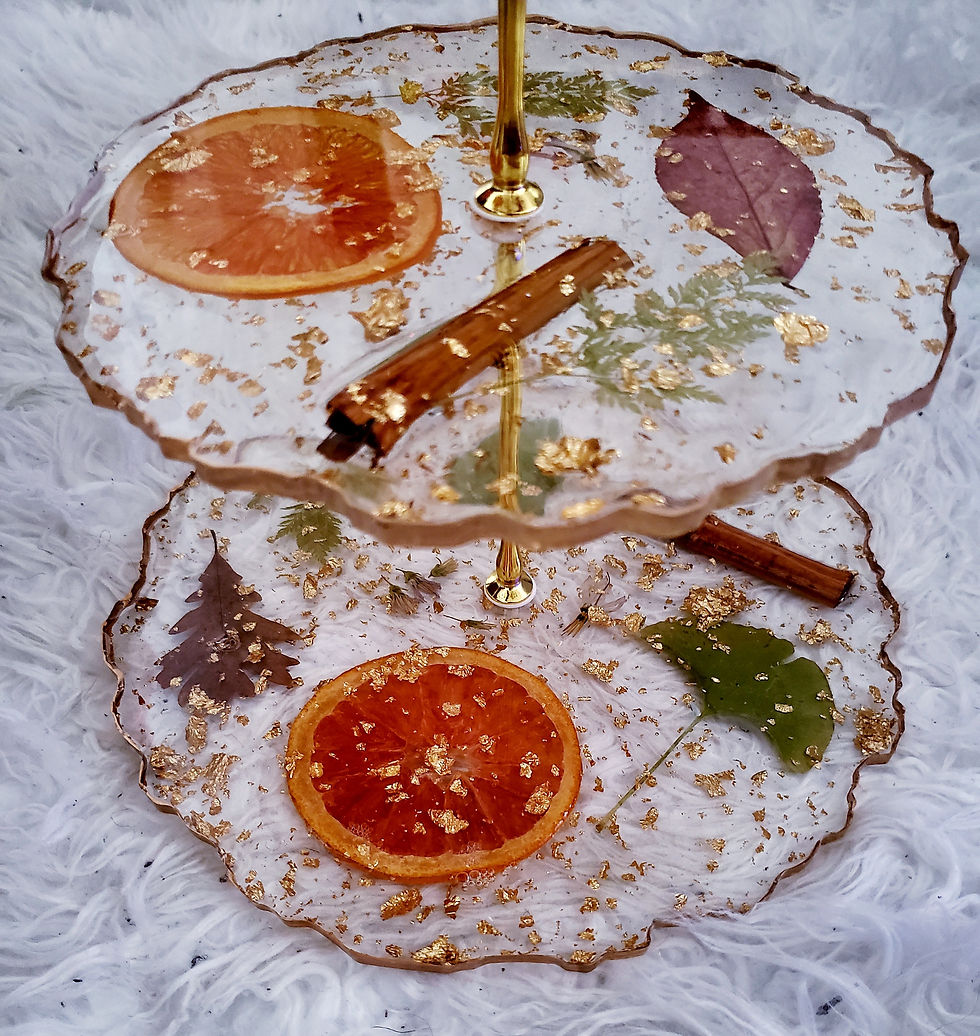 Thumbnail: Orange Gingko Cinnamon Cake Tower