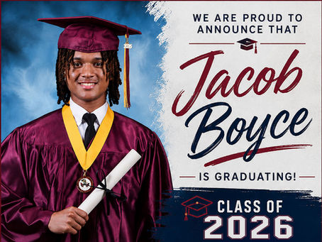Celebrating Jacob Boyce: Class of 2026 Graduate Bound for FAU