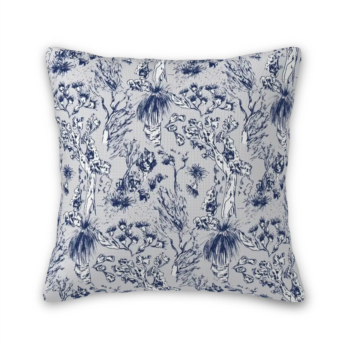 Bush Paradise Cushion Cover | Colourway 1 | Blue and Grey